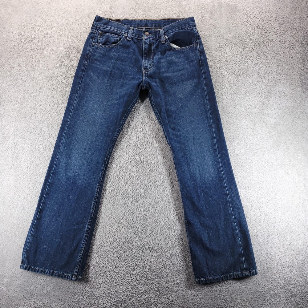 Levis 527 Jeans Mens 33x30 Blue Slim Bootcut Medium Wash Denim Casual Comfort